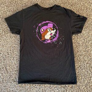 Buc-ee’s DJ Beaver Graphic T-Shirt Black Adult Medium Cotton